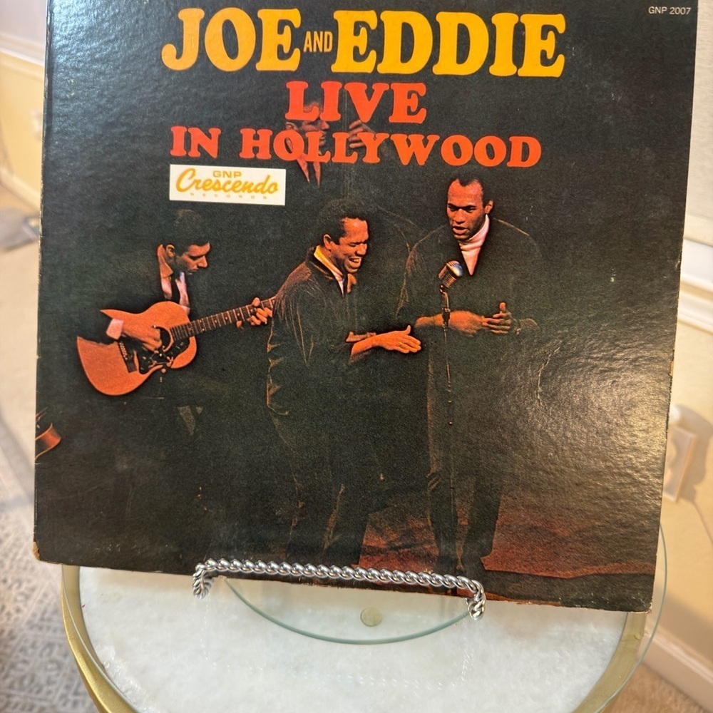 Joe and Eddie Gospel-Folk Live in Hollywood Vinyl Record 1963
